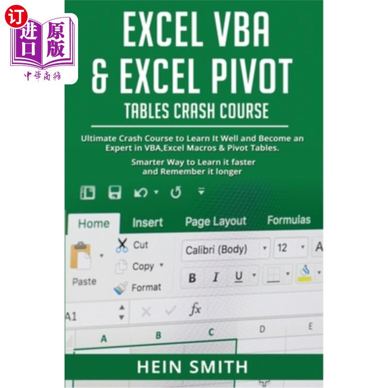 海外直订Excel VBA & Excel Pivot Tables Crash Course: Ultimate Crash Course to Learn It W Excel VBA和