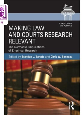 海外直订Making Law and Courts Research Relevant 与法律和法院研究相关
