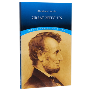 预售 【中商原版】亚伯拉罕 林肯的伟大演讲稿 英文原版 Great Speeches Dover Thrift Editions Abraham Lincoln