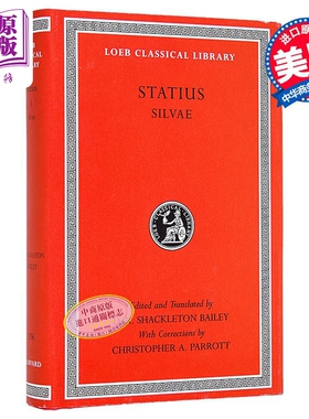 现货 斯塔提乌斯 希尔瓦 洛布古典丛书 原文拉英对照版 Silvae 英文原版 Statius 哲学 文学【中商原版】