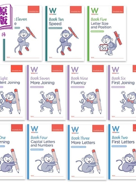 英国S&S教辅 WriteWell 1-11 书写训练系列11册 5-12岁 英文原版进口图书 英语连笔书写技能 词汇单词字母拼写【中商原版】