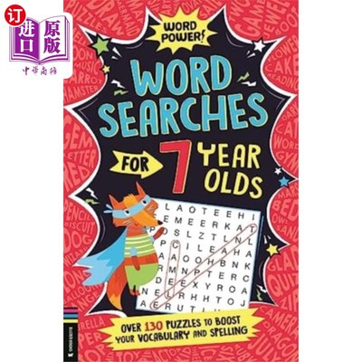 海外直订Wordsearches for 7 Year Olds 7岁儿童的词汇搜索