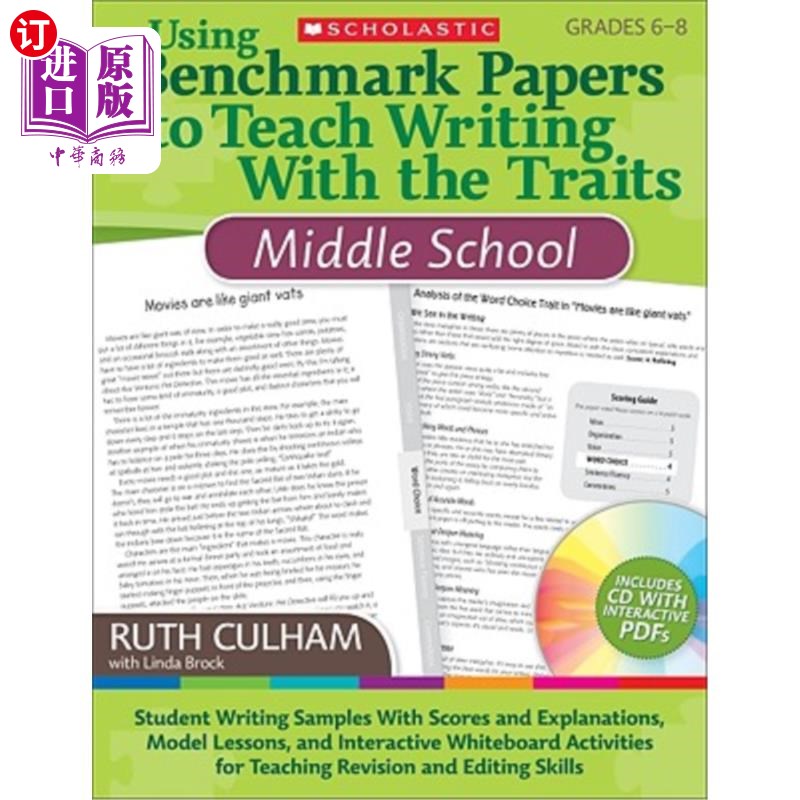 海外直订Using Benchmark Papers to Teach Writing with the Traits: Middle School: Grades 6 使用基准论文来教授写作特征