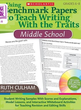 海外直订Using Benchmark Papers to Teach Writing with the Traits: Middle School: Grades 6 使用基准论文来教授写作特征
