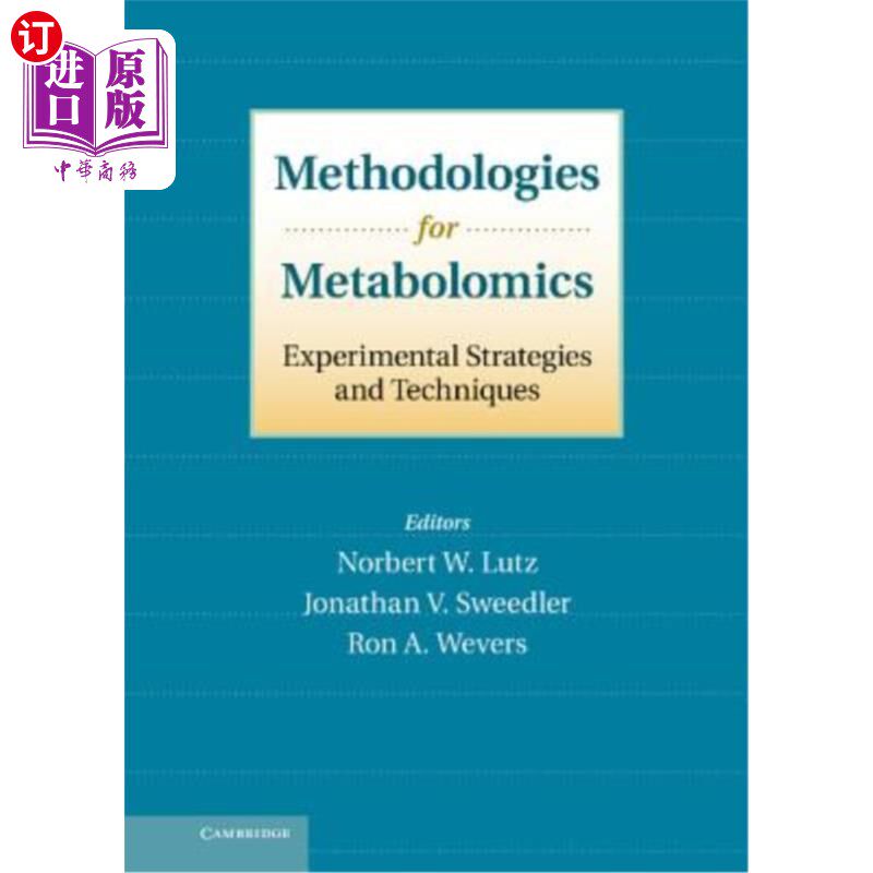 海外直订医药图书Methodologies for Metabolomics: Experimental Strategies and Techniques 代谢组学方法学：实验策略和技