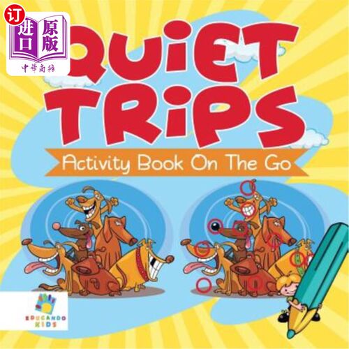 海外直订Quiet Trips Activity Book on the Go 旅途中的安静旅行活动手册