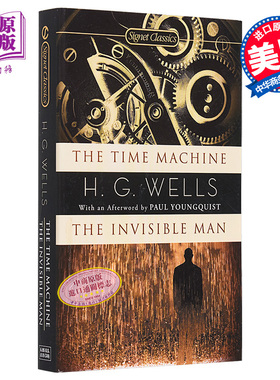 H.G.威尔斯 时间机器 隐形人 英文原版 Signet Classics Time Machine The Invisible Man H.G.Wells 科幻小说原著英文原版书籍