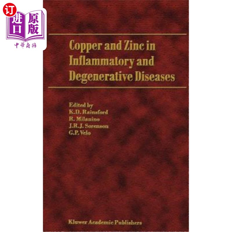 海外直订医药图书Copper and Zinc in Inflammatory and Degenerative Diseases 炎症和退行性疾病中的铜和锌