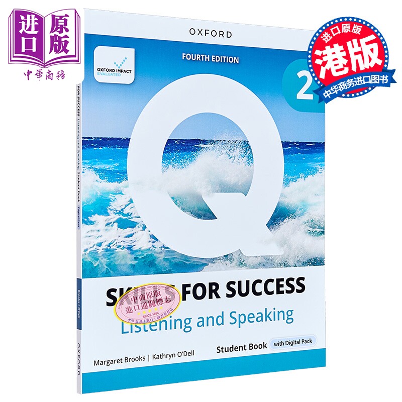 牛津学术英语教材第四版 听力和口语技能成功学生书2级B1 含电子资源 Q Skills for Success Listening Speaking【中商原版】