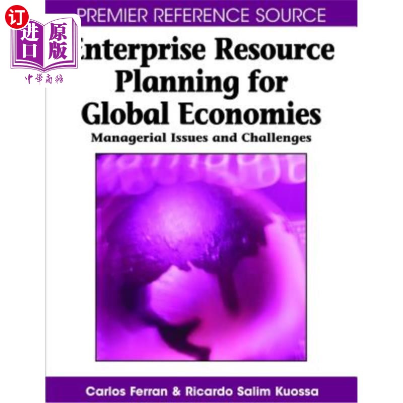海外直订Enterprise Resource Planning for Global Economies: Managerial Issues and Challen 全球经济的企业资源规划:管