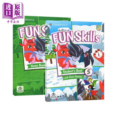 Fun Skills 剑桥少儿英语 funskills 5级 剑桥yle考试五级备考教材 课本+练习册 剑桥国际少儿英语考试教材备考书【中商原版?