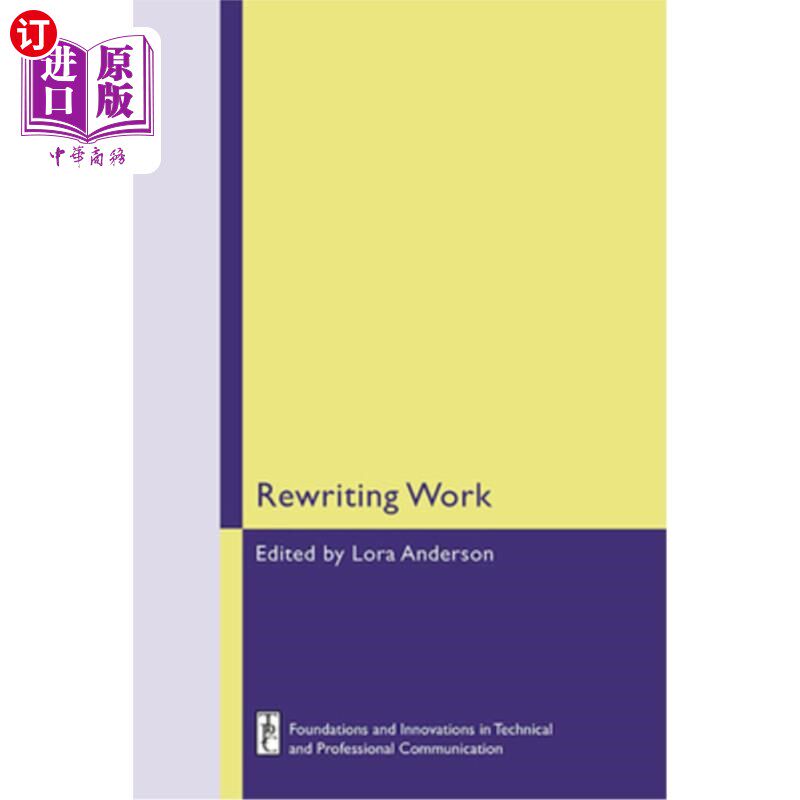 海外直订Rewriting Work 重写工作