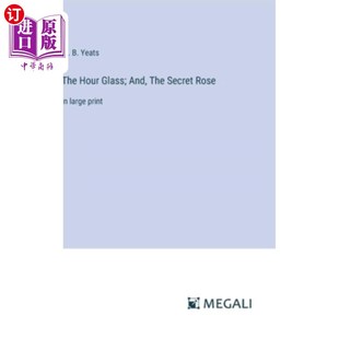 Hour Secret 海外直订The large 秘密玫瑰 And 钟形玻璃；还有 Glass; 大号字体 The print Rose
