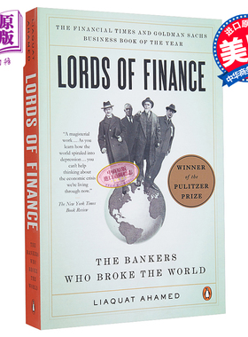 【中商原版】[英文原版]Lords of Finance 金融之王/进口经济管理类图书