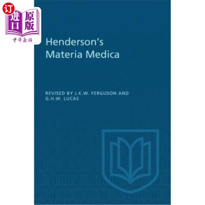 海外直订医药图书Henderson's Materia Medica 亨德森本草