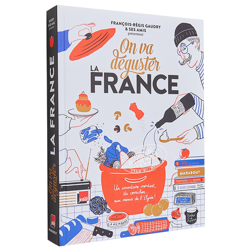 一起品尝法国 舌尖上的法国 含爱丽舍宫食谱 法文原版 On va déguster la France 法国美食【中商原版】