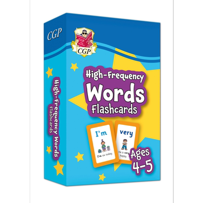 预售 英国原版CGP教辅 4-5岁的新高频单词抽认卡 非常适合家庭学习New High-Frequency Words cards for Ages 4-5 原版【中商原版?