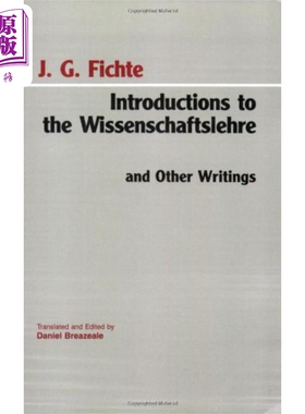 现货 哲学札记和其他著作简介 1797-1800 约翰 戈特利布 费希特 英文原版 Johann Gottlieb Fichte Introductions【中商原版】