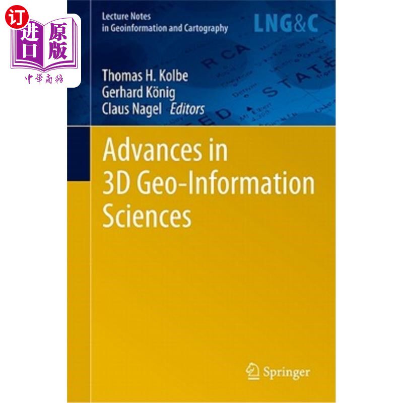 海外直订Advances in 3D Geo-Information Sciences 三维地理信息科学进展