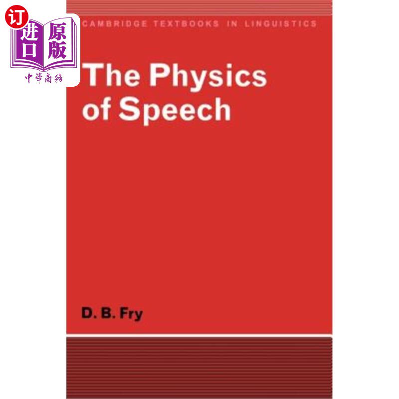 海外直订医药图书The Physics of Speech 言语物理学