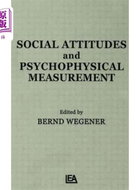 海外直订Social Attitudes and Psychophysical Measurement 社会态度与心理物理测量