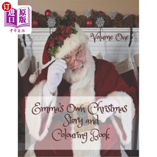 Story Book Christmas Act 圣诞故事和着色书 海外直订Emma Kids and Own One Volume Colouring 艾玛自己 Personalised