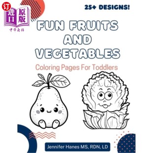 Vegetables Coloring 有趣 Fruits 水果和蔬菜：幼儿着色页 Toddlers and for 海外直订Fun Pages