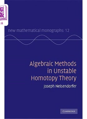 海外直订Algebraic Methods in Unstable Homotopy Theory 不稳定同伦理论中的代数方法