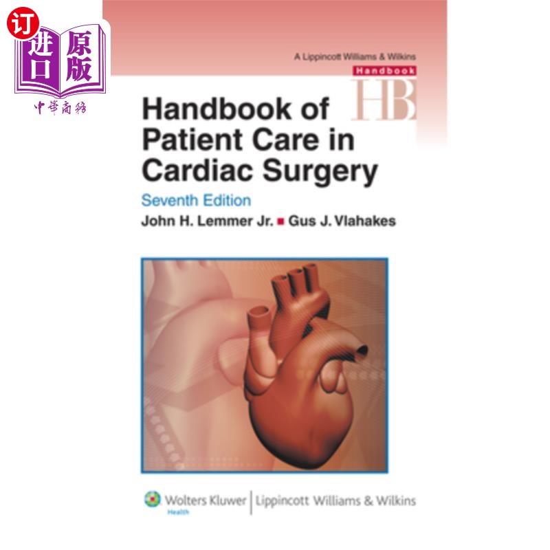 海外直订医药图书Handbook of Patient Care in Cardiac Surgery 心脏外科病人护理手册