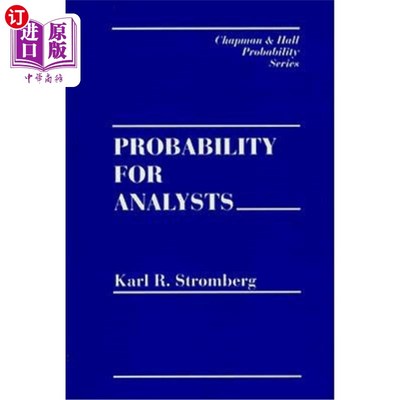 海外直订Probability for Analysts 分析师的概率