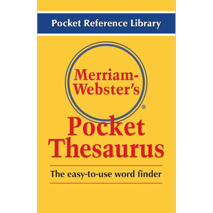 Merriam-Websters Pocket Thesaurus Newest Edition 麦林韦氏袖珍词典 最新版【中商原版】