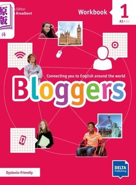 Bloggers 1 Workbook Delta for Teens CEFRA1-A2 博客1练习册 青少儿英语 英文原版进口图书教材教辅参考书 ELT【中商原版】