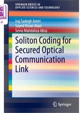 海外直订Soliton Coding for Secured Optical Communication Link 安全光通信链路中的孤子编码