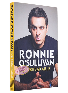 罗尼奥沙利文自传3 坚不可摧牢不可破 Unbreakable 英文原版 Ronnie O'Sullivan 斯诺克运动员奥沙利文书奥沙利文周边