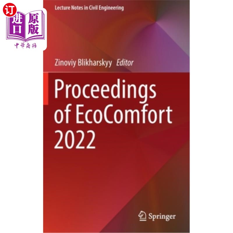 海外直订Proceedings of Ecocomfort 2022 2022年生态舒适会议记录