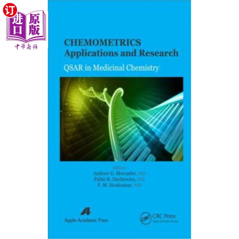海外直订Chemometrics Applications and Research: Qsar in Medicinal Chemistry 化学计量学在药物化学中的应用与研究