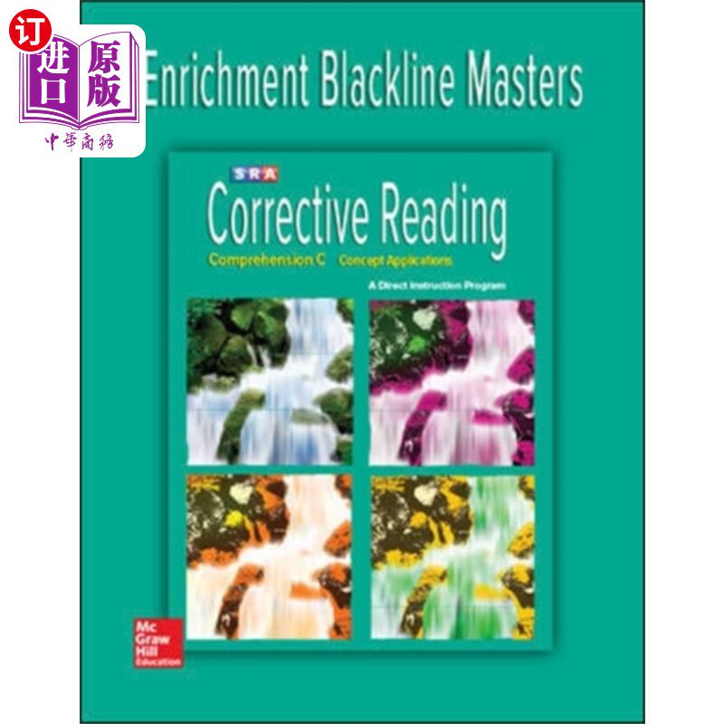 海外直订Corrective Reading Comprehension Level C, Enrich... 纠正阅读理解C级，丰富黑线高手