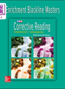 海外直订Corrective Reading Comprehension Level C, Enrich... 纠正阅读理解C级，丰富黑线高手