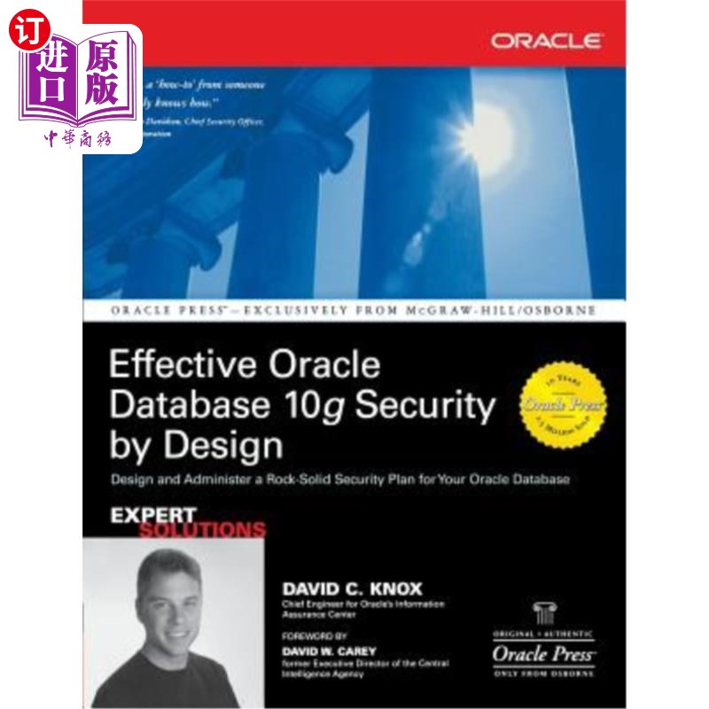 海外直订Effective Oracle Database 10g Security by Design 有效的Oracle数据库10g安全设计