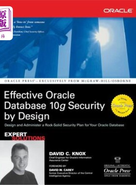 海外直订Effective Oracle Database 10g Security by Design 有效的Oracle数据库10g安全设计