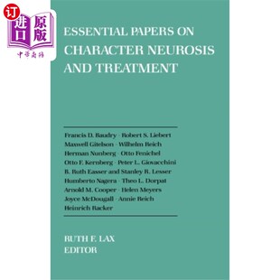 海外直订医药图书Essential Papers on Character Neurosis & Treatme... 性格神经症及其治疗要论
