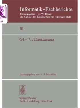 海外直订GI -- 7. Jahrestagung: Nürnberg, 26.- 28. September 1977 GI -- 7. Jahrestagung: Nürnberg, 2