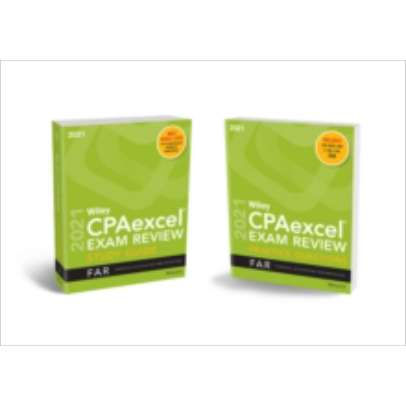 现货 Wiley Cpaexcel 考试复习 2021 学习指南 题解包 财务会计与报告 英文原版 Wiley Cpaexcel Exam Review 2021【中商原版】