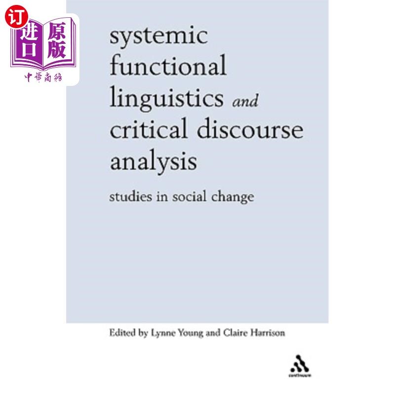 海外直订Systemic Functional Linguistics and Critical Discourse Analysis 系统功能语言学与批评性话语分析