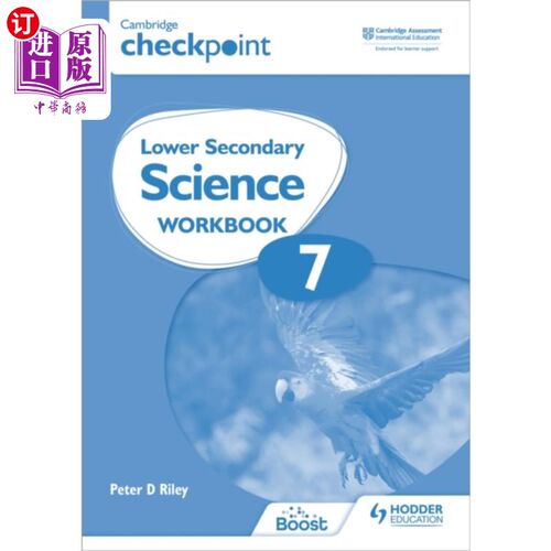 海外直订Cambridge Checkpoint Lower Secondary Science Wor... 剑桥关卡初中科学练习册7
