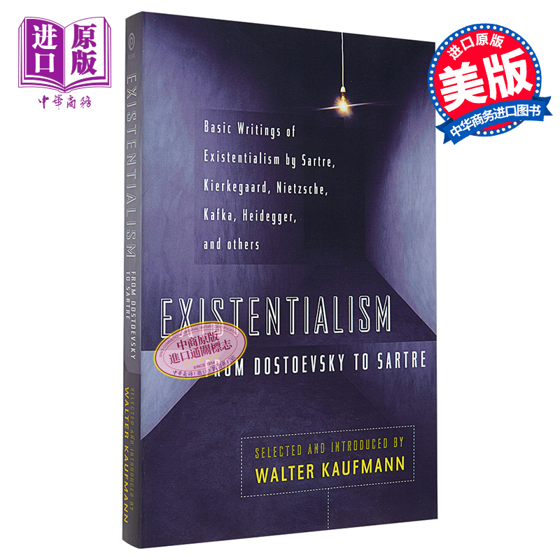 存在主义从陀斯妥也夫斯基到沙特英文原版 Existentialism from Dostoevsky to Sartre Walter Kaufmann【中商原版】