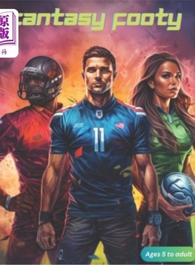 海外直订Fantasy Footy Coloring: Coloring books 奇幻足球着色：着色书