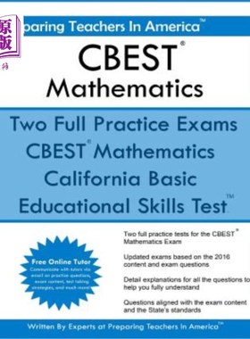 海外直订CBEST Mathematics: California Basic Educational Skills Test 加州基础教育技能考试
