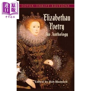 英文原版 Elizabethan 中商原版 Blaisdell Bob Anthology Poetry 伊丽莎白诗歌选集 预售