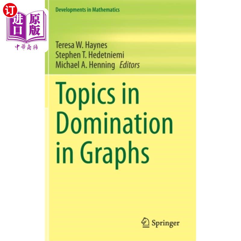 海外直订Topics in Domination in Graphs 图中的支配主题